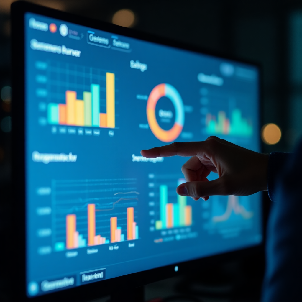 Dashboard analitico con grafici e visualizzazioni dati